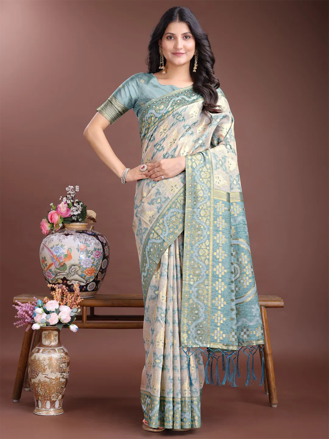 Linen Queen Vol 7 By Astita Linen Cotton Wedding Wear Saree Suppliers In India